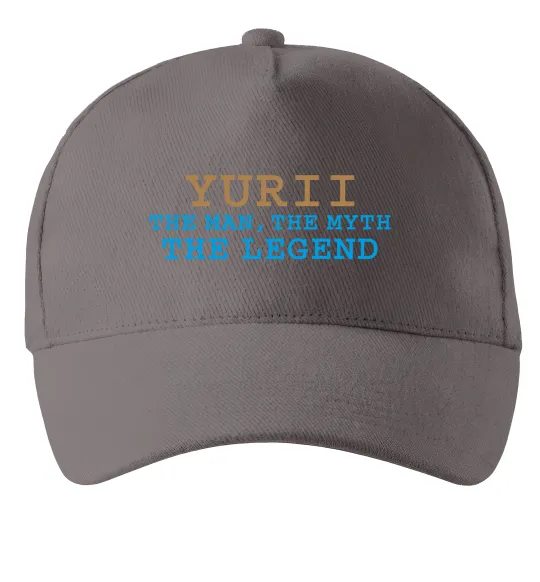Кепка Yurii the myth the legend Серый фото