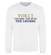 Свитшот Yurii the myth the legend Белый фото