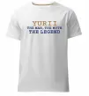 Мужская премиум футболка Yurii the myth the legend Белый фото