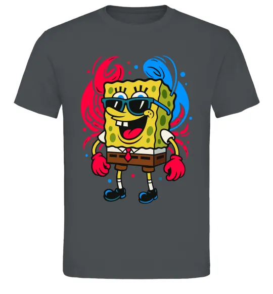 Мужская футболка Спанч боб краб Графит фото