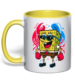 Чашка с цветной ручкой