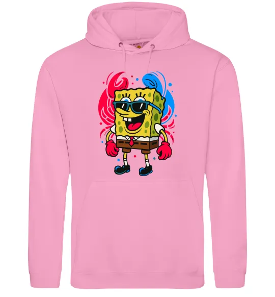 Женская толстовка (худи) Спанч боб краб Розовый фото