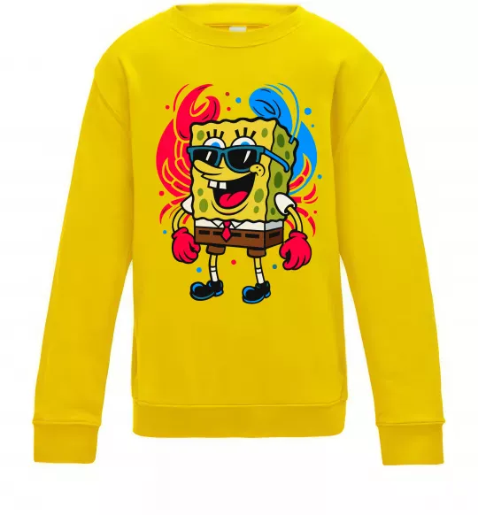 Дитячий світшот Спанч боб краб Сонячно жовтий фото