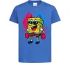 Детская футболка Спанч боб краб Ярко-синий Детская футболка Спанч боб краб Ярко-синий фото