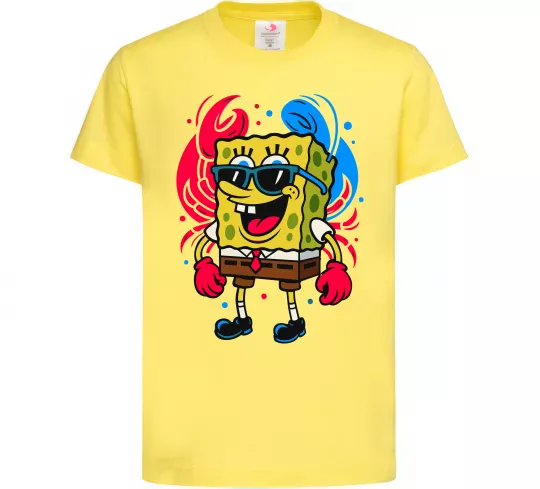 Детская футболка Спанч боб краб Лимонный фото
