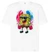 Футболка Оверсайз Спанч боб краб Белый фото