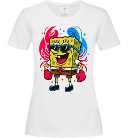 Женская футболка Спанч боб краб