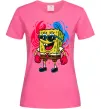 Женская футболка Спанч боб краб Ярко-розовый фото