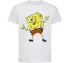 Дитяча футболка Спанч Боб підморгує Білий фото
