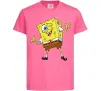 Дитяча футболка Спанч Боб підморгує Яскраво-рожевий фото