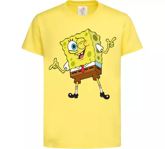 Дитяча футболка Спанч Боб підморгує Лимонний фото