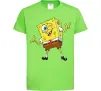 Дитяча футболка Спанч Боб підморгує Лаймовий фото