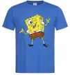 Мужская футболка Спанч Боб підморгує Ярко-синий фото