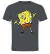 Мужская футболка Спанч Боб підморгує Графит фото