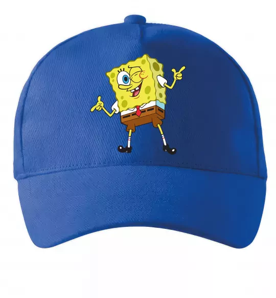 Кепка Спанч Боб підморгує Яскраво-синій фото