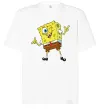Футболка Оверсайз Спанч Боб підморгує Белый фото