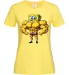 Женская футболка Спанч Боб м'язистий Лимонный фото