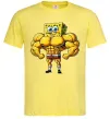 Чоловіча футболка Спанч Боб м'язистий Лимонний фото