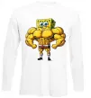 Лонгслив Спанч Боб м'язистий Белый фото
