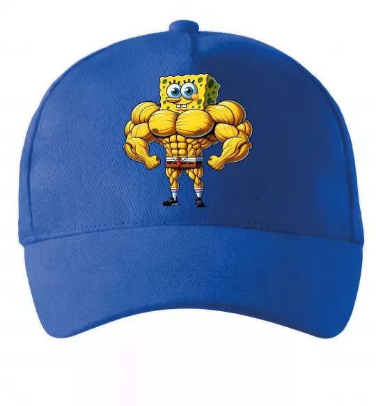 Кепка Спанч Боб м'язистий Ярко-синий фото