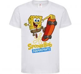 Дитяча футболка Спанч Боб на скейті