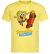 Мужская футболка Спанч Боб на скейті Лимонный фото