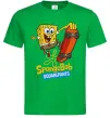 Мужская футболка Спанч Боб на скейті Зеленый фото