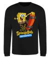 Свитшот Спанч Боб на скейті Черный фото