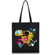 Еко-сумка Губка Боб арт Чорний фото