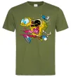 Чоловіча футболка Губка Боб арт Оливковий фото
