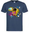 Чоловіча футболка Губка Боб арт Темно-синій фото