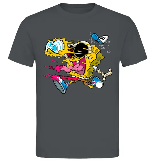 Чоловіча футболка Губка Боб арт Графіт фото