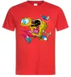 Чоловіча футболка Губка Боб арт Червоний фото