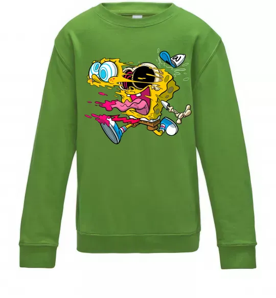 Детский Свитшот Губка Боб арт Лаймовый фото
