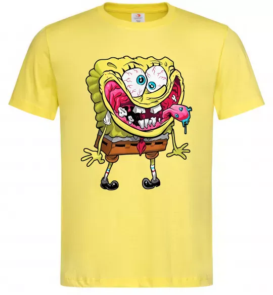 Чоловіча футболка Спанч Боб Scary Лимонний фото