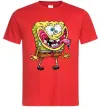 Чоловіча футболка Спанч Боб Scary Червоний фото