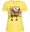 Женская футболка Спанч Боб Scary Лимонный фото