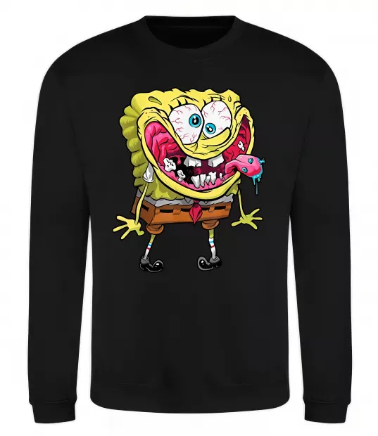 Свитшот Спанч Боб Scary Черный фото