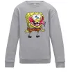 Детский Свитшот Спанч Боб Scary Серый меланж фото