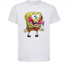 Дитяча футболка Спанч Боб підморгує Яскраво-синій фото