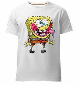 Мужская премиум футболка Спанч Боб Scary