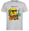 Чоловіча футболка Sponge Bob whatisver Сірий фото