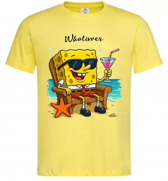 Чоловіча футболка Sponge Bob whatisver Лимонний фото