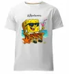Мужская премиум футболка Sponge Bob whatisver Белый фото