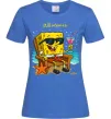 Женская футболка Sponge Bob whatisver Ярко-синий фото