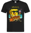 Чоловіча футболка Sponge Bob whatisver Чорний фото