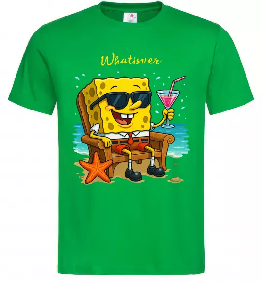 Чоловіча футболка Sponge Bob whatisver Зелений фото