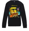 Детский Свитшот Sponge Bob whatisver Черный фото
