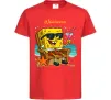 Дитяча футболка Sponge Bob whatisver Червоний фото