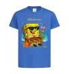 Дитяча футболка Sponge Bob whatisver Яскраво-синій фото